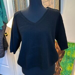 House of Harlow 1960 100% Cashmere Short Sleeve Sweater Size Large